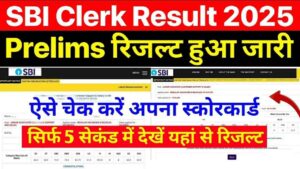 Read more about the article SBI Clerk Prelims Result Date 2025: रिजल्ट डेट का खुलासा, क्या मार्च में खुलेगा भाग्य?