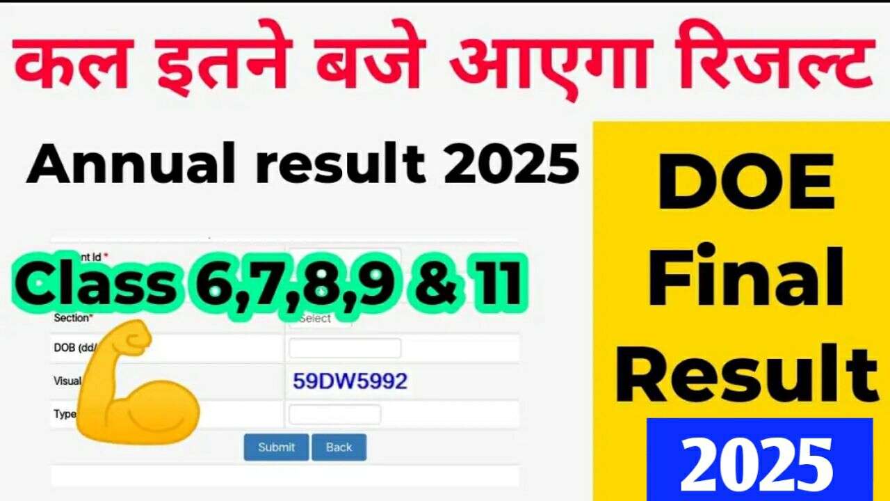 Read more about the article DOE Delhi School Results 2025: क्लास 3, 4, 5 के रिजल्ट हुए जारी, edudel.nic.in पर जाकर देखे अपना रिजल्ट
