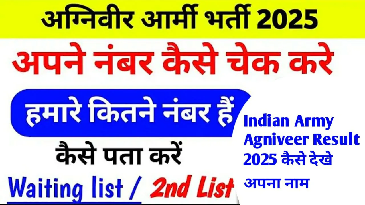 Read more about the article Indian Army Agniveer CEE Results 2025: आगया अग्निवीर का रिजल्ट, देखे अपना नाम लिस्ट मै